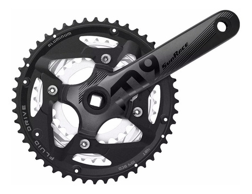 Pedivela Sunrace M918 Coroa Tripla 48/36/26 + Central + Cera
