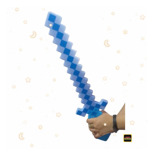Espada Minecraft Com Som E Luz De Led Iantil Top
