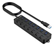 Comprar Hub Usb Vemont De 7 Puertos Usb 3.0 Con Interruptores Indivi
