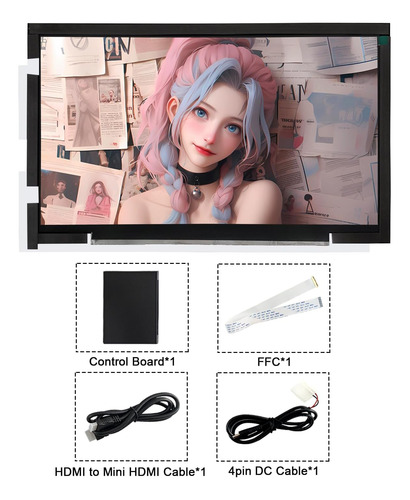 Pantalla Lcd Wisecocococo De 14 Pulgadas Para Lian Li O11 Mi