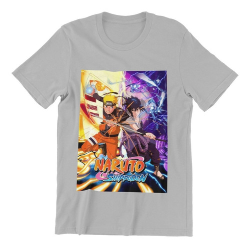 Polera Unisex Naruto Anime Manga Poster Estampado Algodon