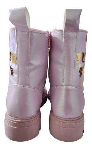 Bota Luz Led Chunky Super Star Tornasol Para Niña