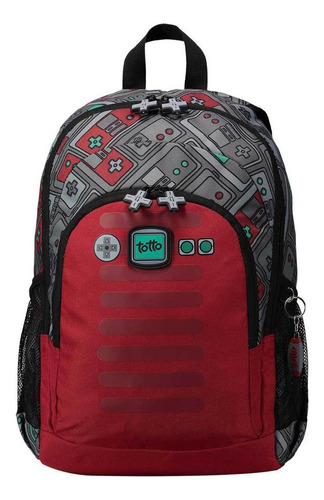 Mochila Video Juegos Evenor Totto Color Gris