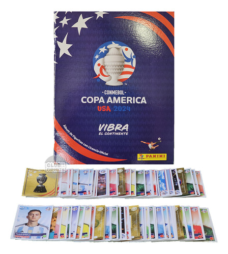 Álbum Copa América Usa 2024 + 100 Figuritas Sin Repetir