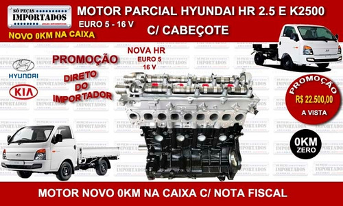 Imagem 1 de 7 de Motor Kia Bongo K2500 16v Euro 5 Novo 0km 20.500 A Vista