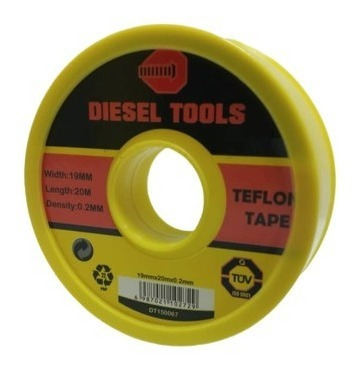 Teflón Profesional Amarillo  X 20 Metros Diesel Tools 