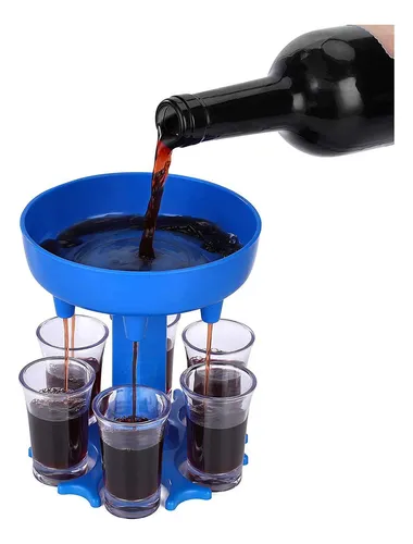 Servidor Shots Múltiple Bar Soporte 6 Copas Llenado Uniforme