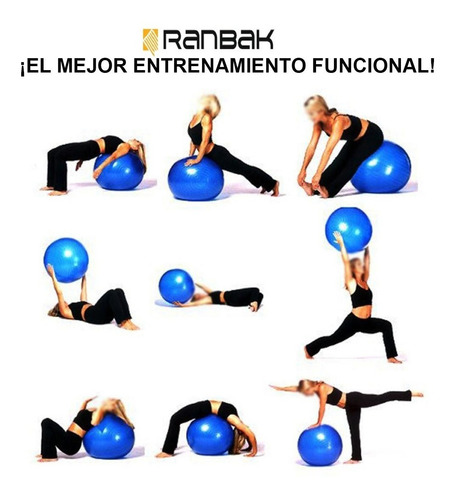 Pelota Esferod. Fitness/yoga 65cm Ranbak 735 Envio Y Cuota