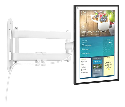 Soporte De Pared Giratorio Para Echo Show 15 10-27 Blanco