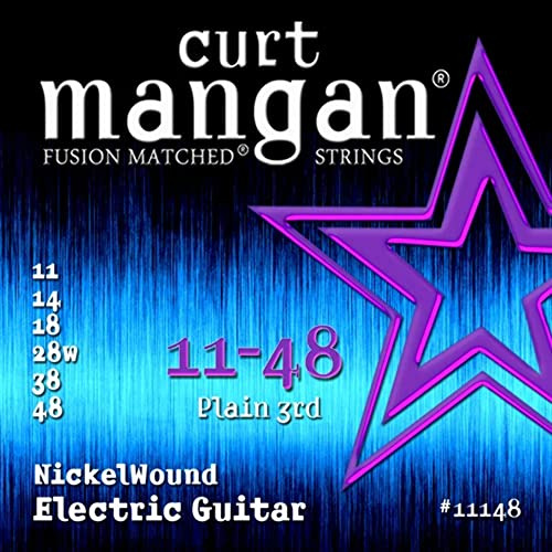 Cuerdas De Guitarra Eléctrica Curt Mangan 11-48 Nickel Wound