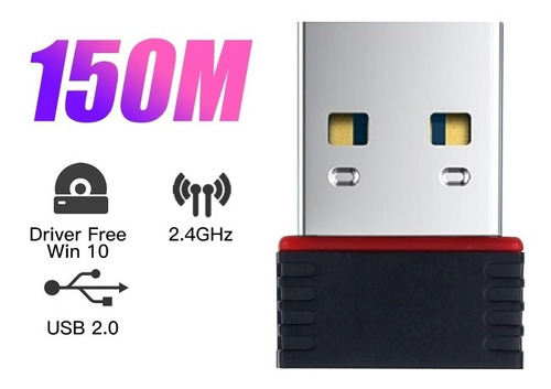 Adaptador Usb Wifi 150 Mbps Inalambrico Usb 2.0  