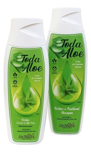 Kit Shampoo E Condicionador Sirnutre Babosa Nutrição Fortale