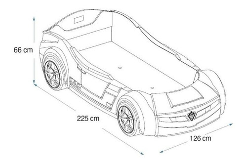 Cama Coche Cilek Biforce Con Colchón Incluído (Usado)
