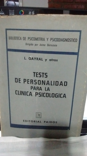 Tests De Person Para La Clínica Psicolog L.gayral Y Vs Pai