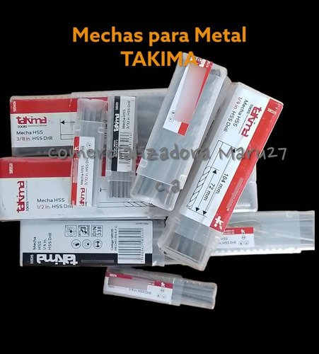 Mechas Para Metal Takima Varias Medidas
