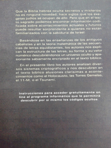 Imagen 2 de 5 de Los Codigos Ocultos De La Biblia * A. Pollak & Uri Trajtmann
