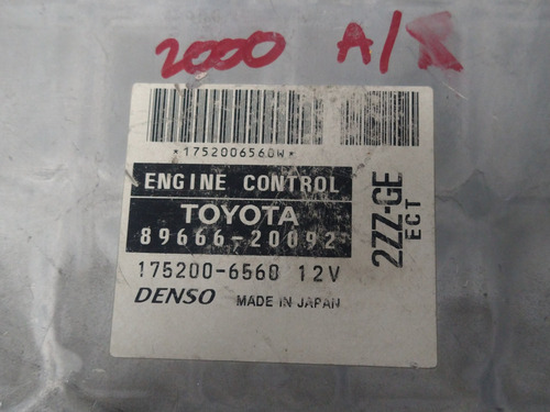 89666-20092 Toyota Celica 2000 Gts Pcm Computadora De Motor