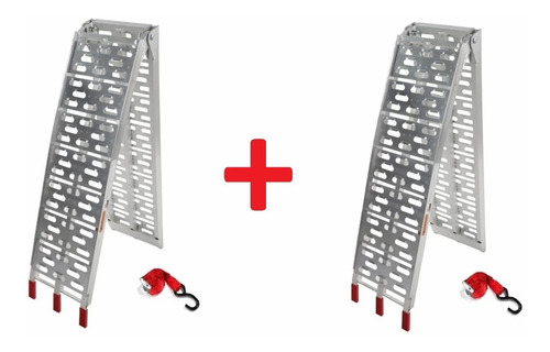 Imagen 1 de 8 de Rampa Aluminio Americana Plegable Moto Cross Cuatri X 2 ®