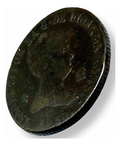 Antigua Moneda Cobre España 8 Maravedis 1850 Reina Isabel Ii (Usado)