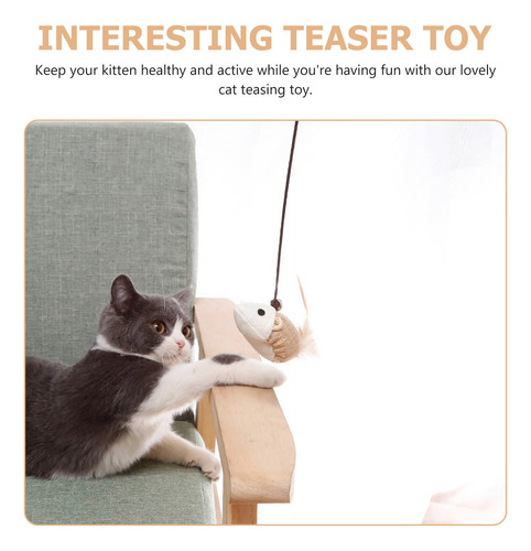 Palo De Mano Con Forma De Gatito Para Gatos Con Campana, Int
