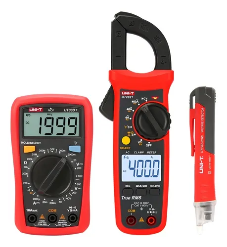 Uni-t Pinza Amperometrica 202+ Multimetro 33d+ Detector 12d