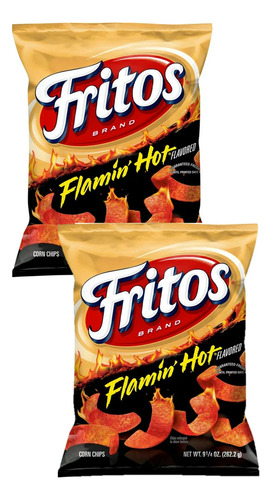 2 Bolsas De Fritos Sabor Flamín Hot 262.2g C/u