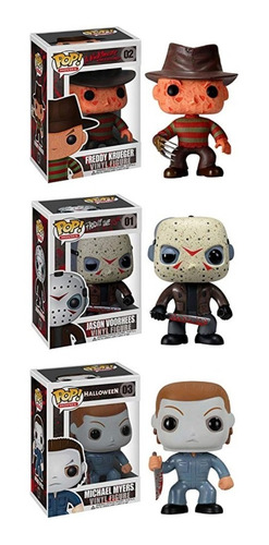 Paquete Funko Pop! Horror - Freddy, Jason & Michael Myers