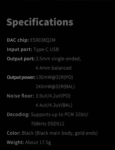 Fiio Ka3 Dac Tipo C Es9038q2m Amplificador Portatil Hi Res