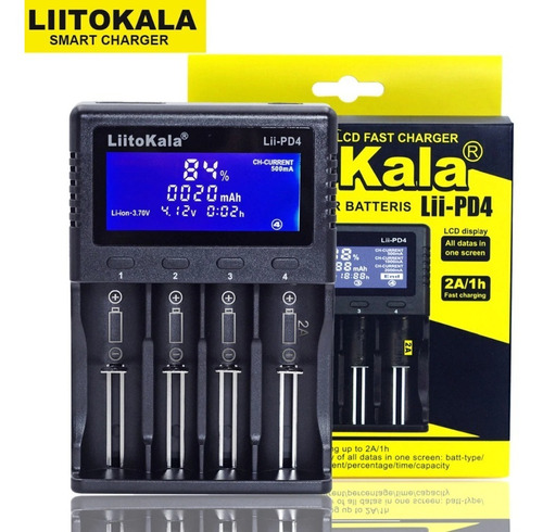Cargador De Pilas Y Baterias Recargables Liitokala Lii-pd4
