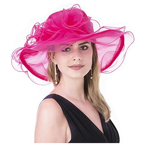 Gorros Sombreros Y Boina De Verano Fucsia Talla Ajustable