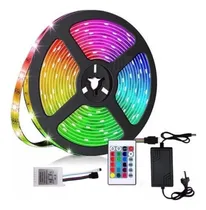 Comprar Tira Luces Led 5050 Rgb 5mts Kit Control Y Fuente Rgb