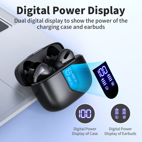 Auriculares Bluetooth Inalámbricos 60 Horas Reproducción Ipx