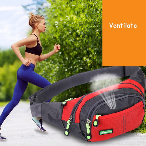 Imagen 3 de 7 de Riñonera Deportiva Running Unisex Celular Waterproof