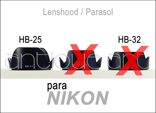A64 Parasol Hb-32 Hb-25 Nikon Lens 24-120mm 18-140mm 18-70mm