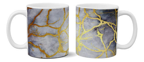 Taza De Cerámica  Kintsugi Exclusiva Importada Diseño Japon