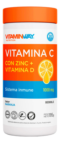 Vitamin Way Kit X3 Vitamina C Con Zinc Vit D Bebible 195g 3c