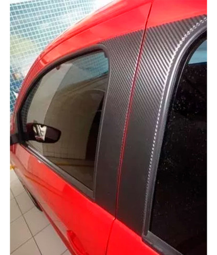 Envelopamento Fibra Carbono Preto 3d 1mx120cm Carro Moto