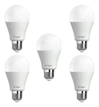 Comprar Kit 5 Lâmpada Led Bulbo 12w A60 6500k Branco Frio Bivolt E27