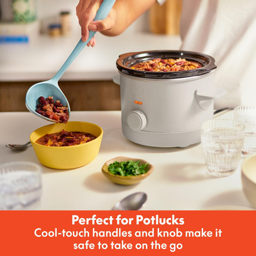 Bella 1.5 Qt Concha Lenta Com 3 Controle Manual De Calor, Re