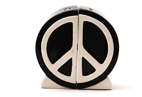 1 X Peace Sign Sal Y Pimienta Shaker Set 1960s Icon Home Sea