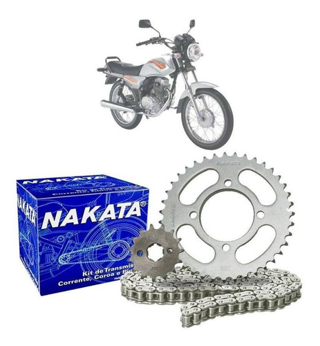 Kit Relação Transmissão Nakata Sundown Hunter 125 2003-2008