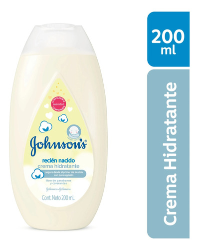 Crema Hidratante Johnson´s Recién Nacido 200 Ml