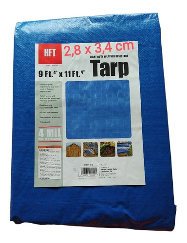Cobertor Lona Tarp Super Resistente 2,8cm X 3.4 Cm
