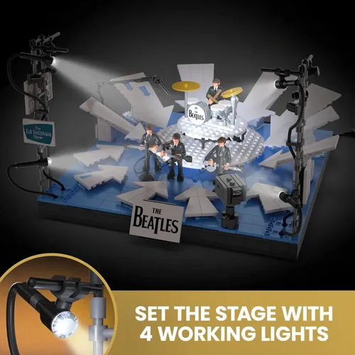 Conjunto De Construção Mega The Beatles Com 681 Peças, 4 Fig