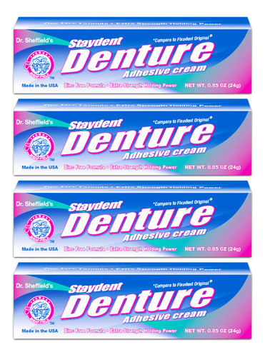 Staydent Denture - Crema Adhesiva Para Protesis, Dr. Sheffie