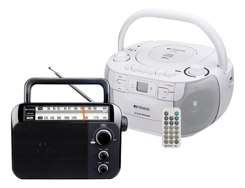 Pack Retekess Tr621: Combo Cd, Cassette Y Radio Porttil