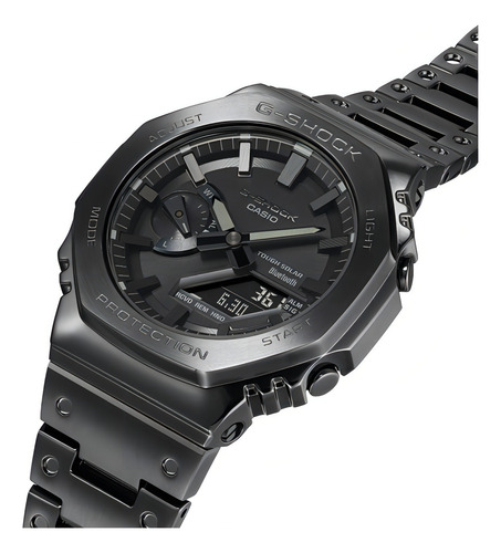 Reloj Casio G-shock Gm-b2100bd-1a Original E-watch Color de la correa Acero Color del bisel Negro Color del fondo Negro