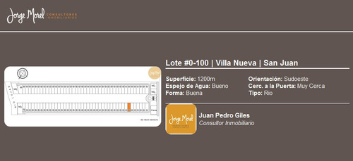 Imagen 3 de 30 de Lote Rio #0-100 - Villa Nueva - San Juan - 1200m2 #id 7698