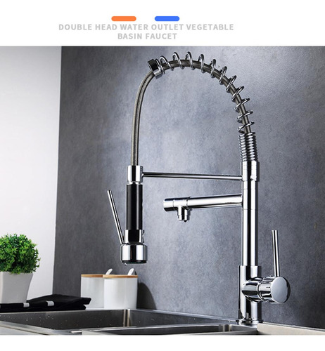 Grifo Mezclador De Lavabo Con Rociador De Electrochapado