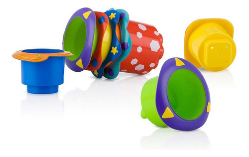 Juego Infantil Nuby Vasos Apilables Universo Binario